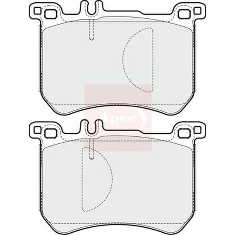Apec Front Brake Pad Set fits Mercedes-Benz S-Class 2013-2020