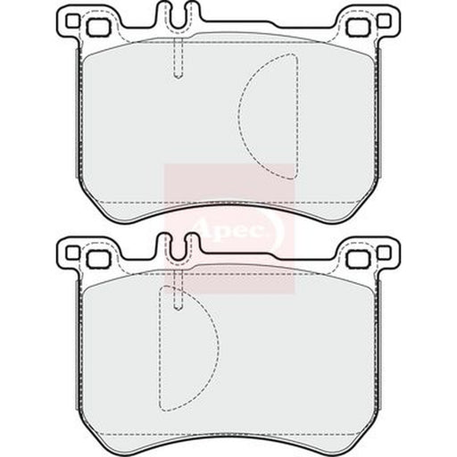 Apec Front Brake Pad Set fits Mercedes-Benz S-Class 2013-2020
