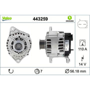 Valeo Car Alternator 12V 443259