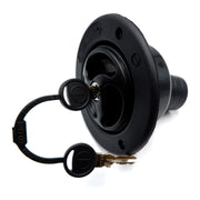 Black Water Inlet Hatch 40mm w/ Locking Filler Cap 78mm Motorhome Caravan Boat Crusader - Dynamic Drive