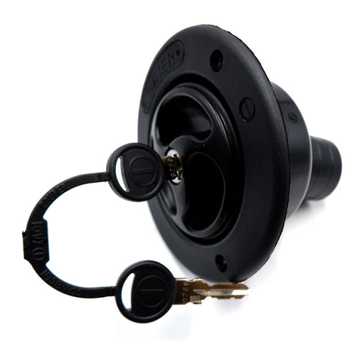 Black Water Inlet Hatch 40mm w/ Locking Filler Cap 78mm Motorhome Caravan Boat Crusader - Dynamic Drive
