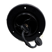 Black Water Inlet Hatch 40mm w/ Locking Filler Cap 78mm Motorhome Caravan Boat Crusader - Dynamic Drive