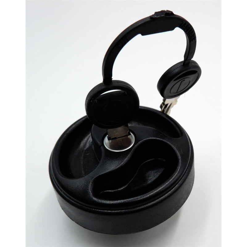 Black Water Inlet Hatch 40mm w/ Locking Filler Cap 78mm Motorhome Caravan Boat Crusader - Dynamic Drive