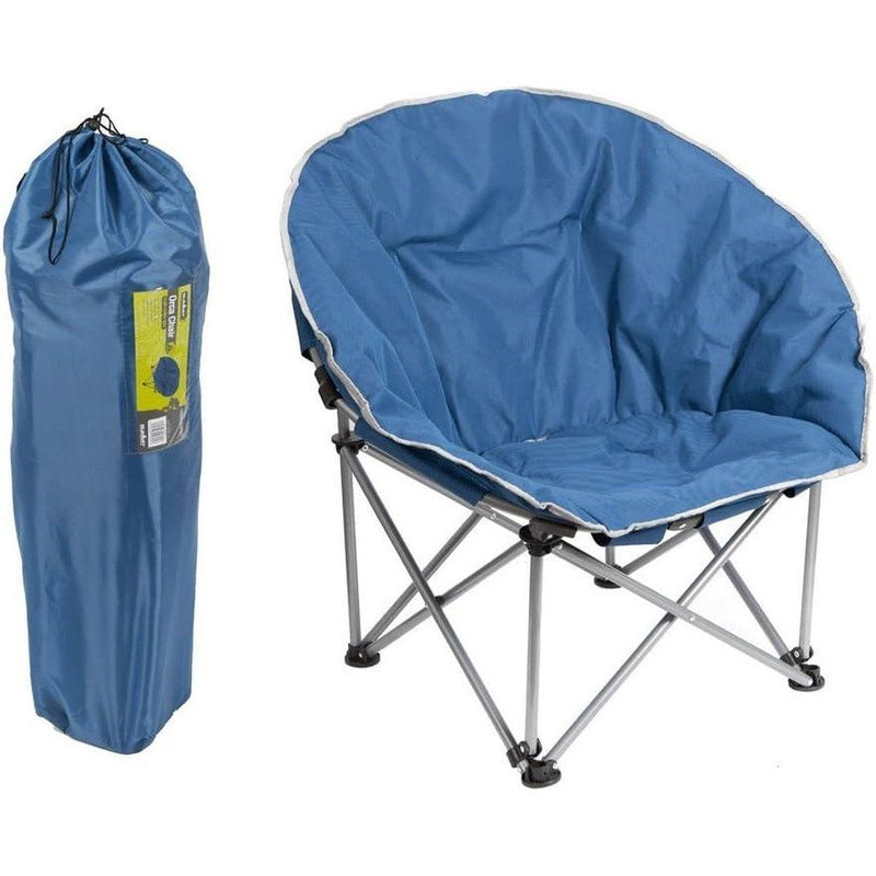 Blue Adult Bucket Camping Chair Padded High Back Folding Orca Moon Chair & Bag Summit - NN4 Online