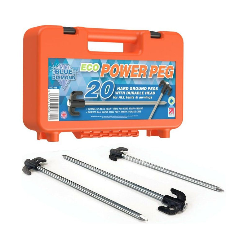 Blue Diamond Eco Power Hard Ground Tent Pegs Blue Diamond - Dynamic Drive