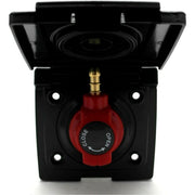 Bullfinch Caravan Black BBQ Gas point and Quick Release Plug in tail connector Bullfinch - Dynamic Drive