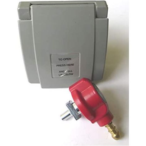 Bullfinch Grey BBQ Gas point and Quick Release Plug-in Tail Connector Bullfinch - Dynamic Drive