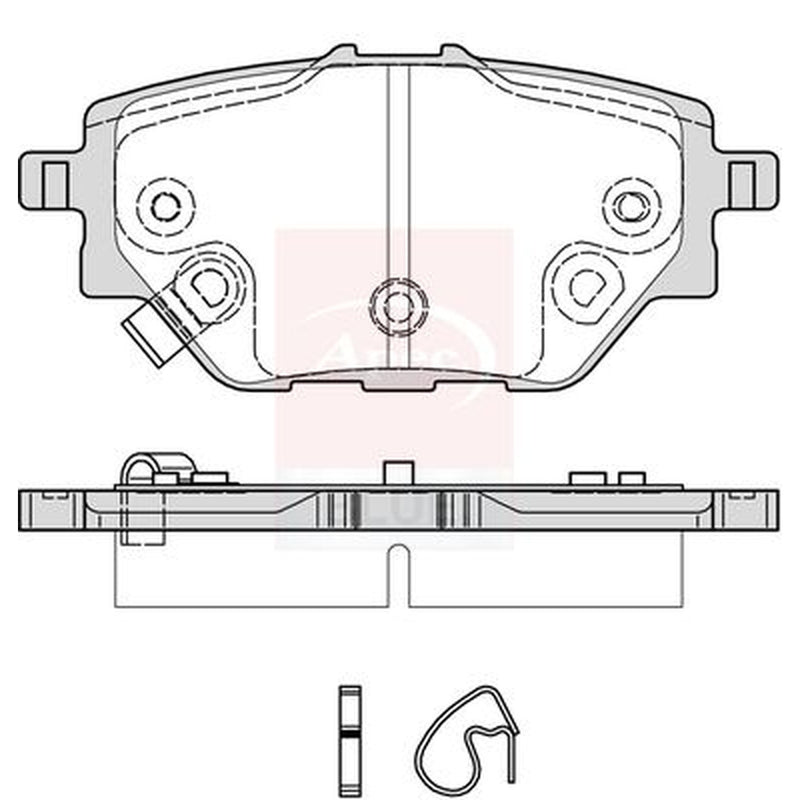 Apec Rear Brake Pad Set fits MG Gs 2016 on 1.5