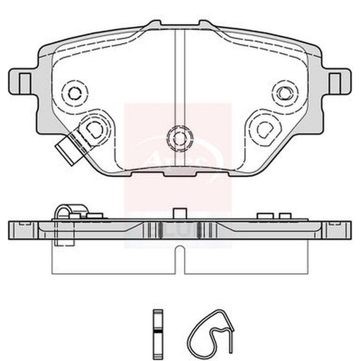 Apec Rear Brake Pad Set fits MG Gs 2016 on 1.5