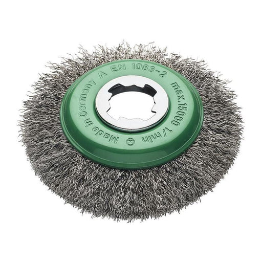 Lessmann X-Lock Crimp Stainless Steel Bevel Brush 115mm Non Spark Lessmann - Dynamic Drive