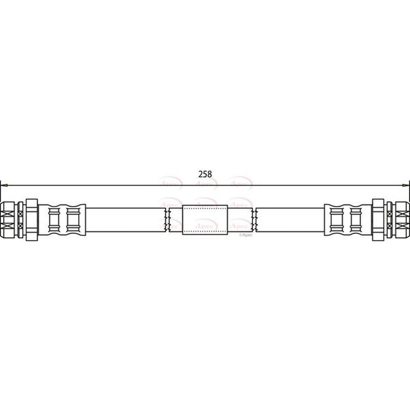 Apec Brake Hydraulic Hose Line