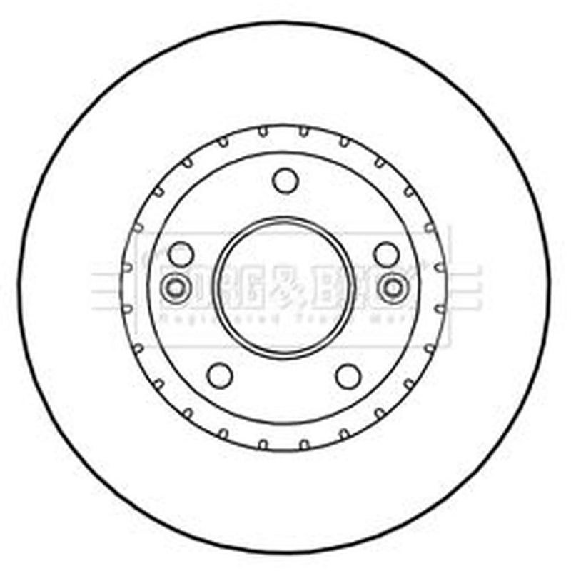 Borg & Beck Front & Rear Brake Discs & Pads fits Hyundai Kona 2017-2023 1.0 1.6