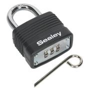Sealey Steel Body Combination Padlock 40mm PL301C Sealey - Dynamic Drive