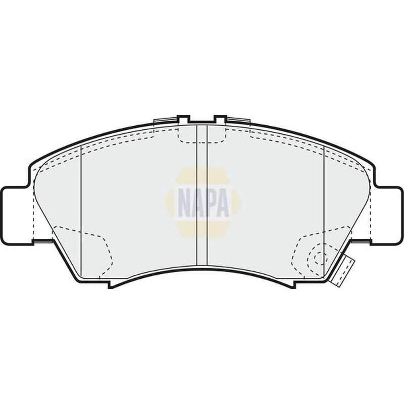 NAPA Front Brake Vented Discs & Pads fits Honda Jazz II 2002-2008 1.2 1.3