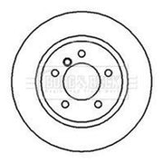 Borg & Beck Front Brake Vented Discs & Pads fits BMW 3 2000-2007
