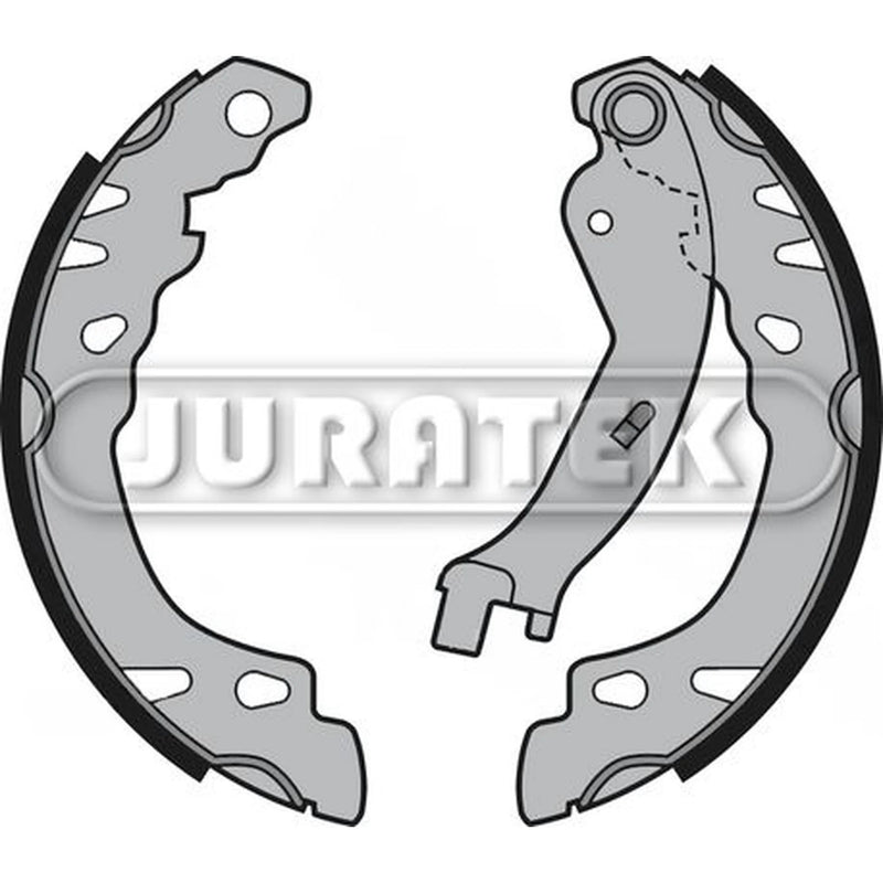 Juratek Brake Shoe Set Axle Kit Rear fits Fiat 500 2007 on 1.2 1.3