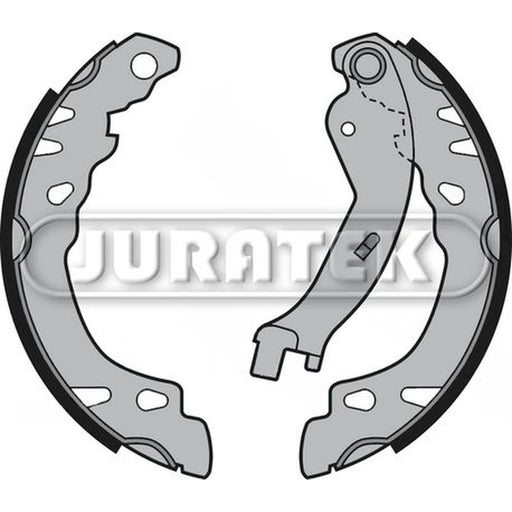 Juratek Brake Shoe Set Axle Kit Rear fits Fiat 500 2007 on 1.2 1.3