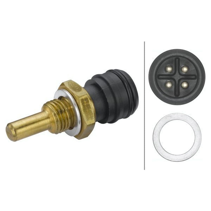 Hella Coolant Temperature Sensor fits Mercedes-Benz 124 1984-1993