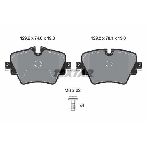 Textar Front Brake Pad Set 2561705