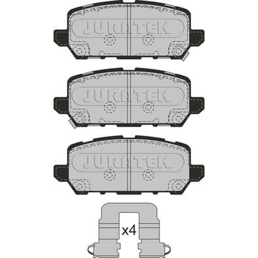 Juratek Rear Brake Pad Set fits Honda E:NY1 2023 on
