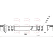 Apec Brake Hydraulic Hose Line Rear Right HOS3420