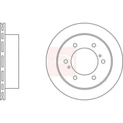 Apec 2 x Vented Rear Brake Discs DSK2331-x2