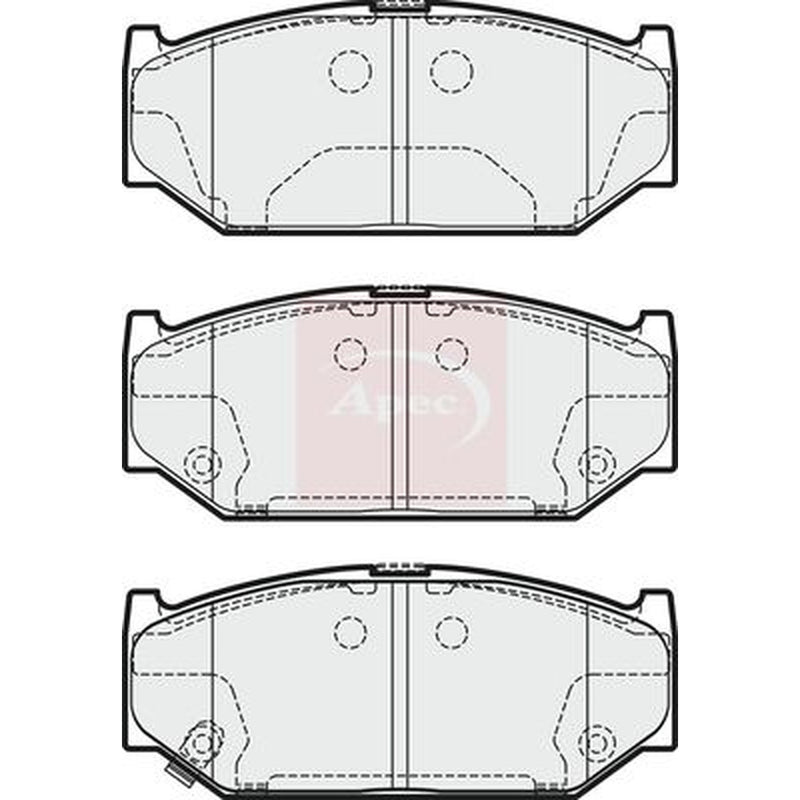 Apec Front Brake Pad Set fits Suzuki Swift III 2006-2015 1.6