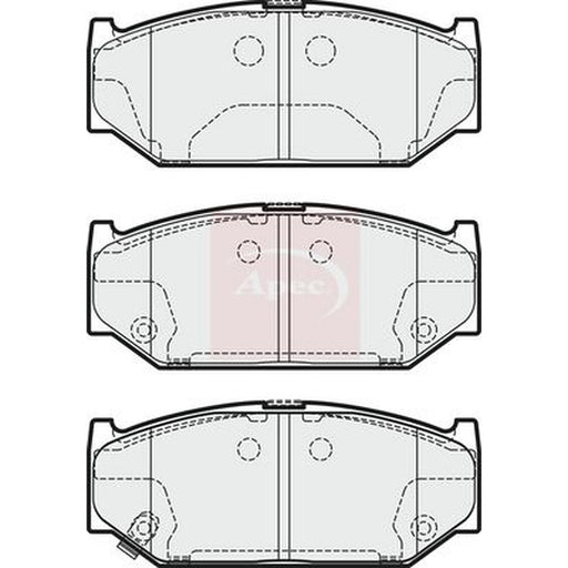 Apec Front Brake Pad Set fits Suzuki Swift III 2006-2015 1.6