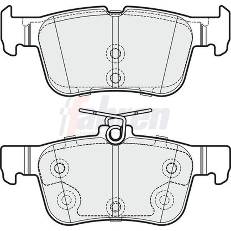 Fahren Rear Brake Pad Set FBP3739