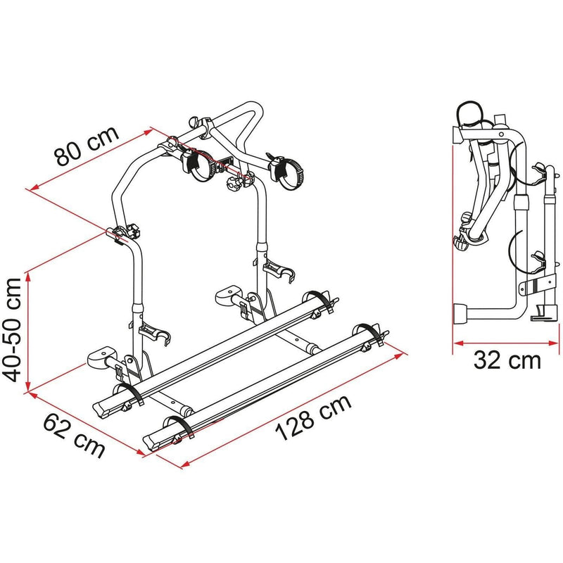 Fiamma Carry-Bike Pro C L80 Laika 02093B59A Fiamma - Bars 4 Cars
