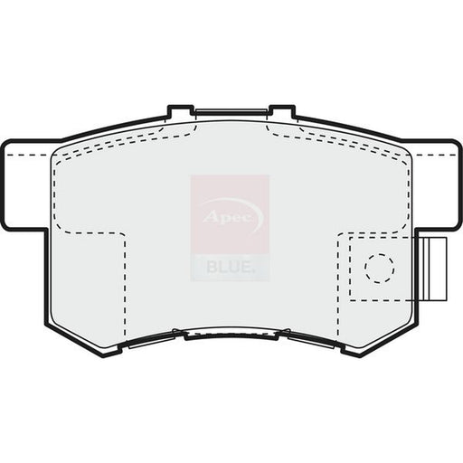 Apec Rear Brake Pad Set fits Acura Legend 1988-1991 2.0