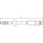 NAPA Brake Hydraulic Hose Line Rear NBH1154