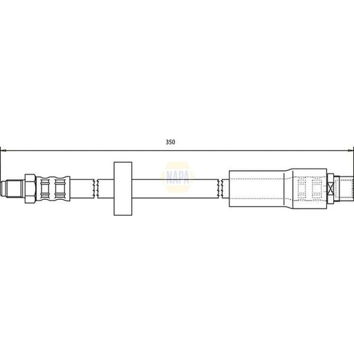 NAPA Brake Hydraulic Hose Line Rear NBH1154