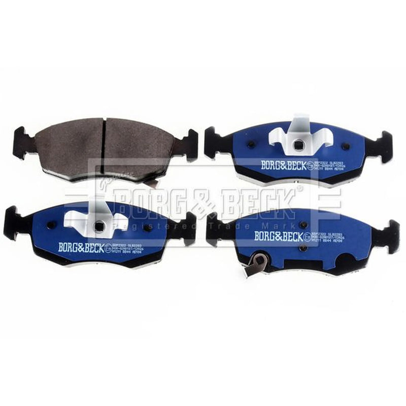 Borg & Beck Front & Rear Brake Discs & Pads fits Fiat Panda 2014-2015 0.9 1.3