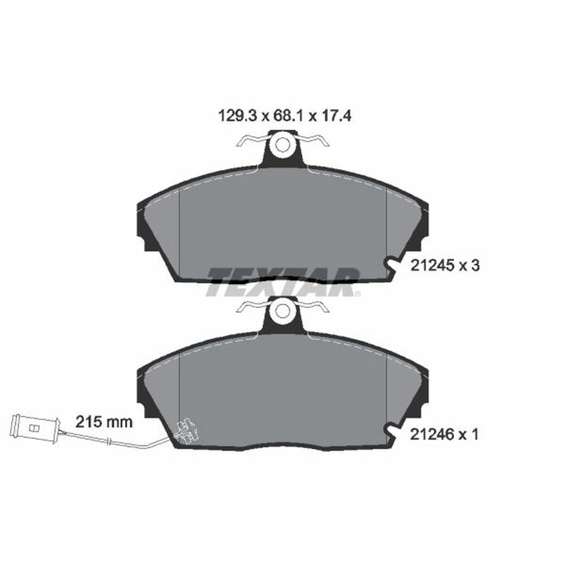 Textar Front Brake Pad Set 2124501