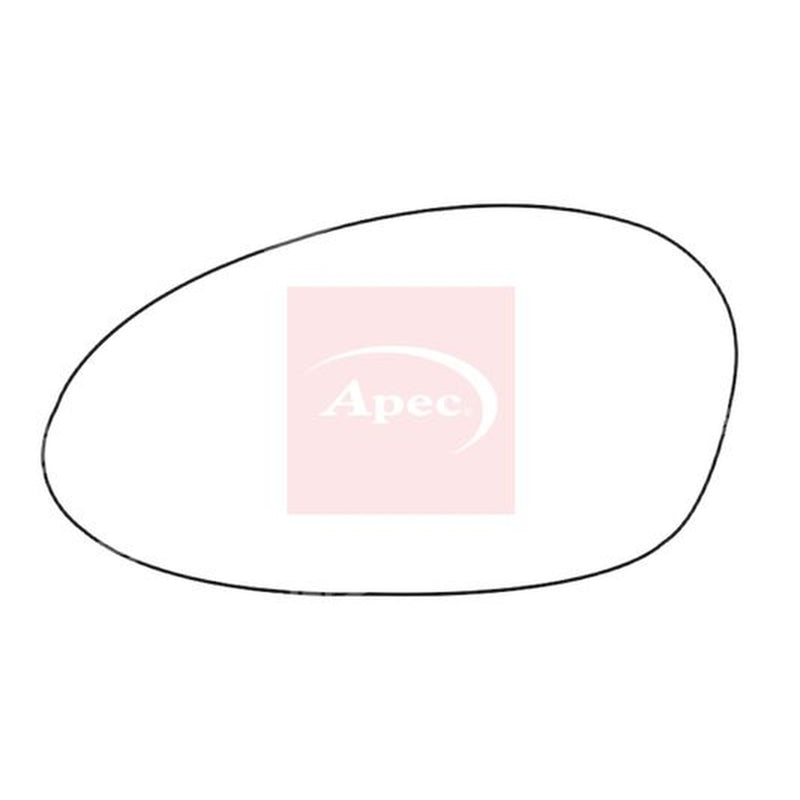 Apec Exterior Wing Mirror Glass Left fits BMW 1 2004-2013
