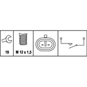 Hella Reverse Light Switch Connectors fits Alfa Romeo 156 2003-2005 2.4