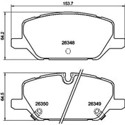 Mintex Front Brake Pad Set fits Opel Insignia B Country Tourer 2017-2018