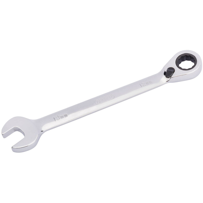 Draper HI-TORQ Metric Reversible Ratcheting Combination Spanner, 13mm Draper - Dynamic Drive