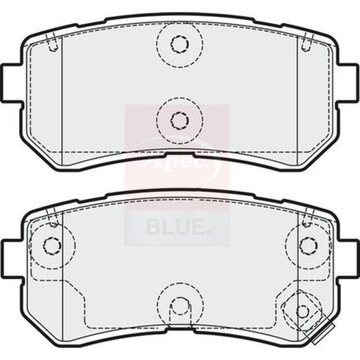 Apec Front & Rear Pads fits Kia Picanto II 2011-2017 1.0 1.2
