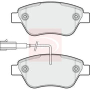 Apec Front Brake Pad Set fits Fiat Punto 2012 on 1.4