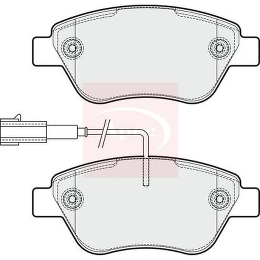 Apec Front Brake Pad Set fits Fiat Punto 2012 on 1.4