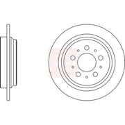 Apec Rear Brake Solid Discs & Pads fits Volvo V70 1999-2000 2.4