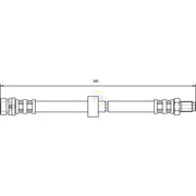 NAPA Brake Hydraulic Hose Line Rear NBH1259