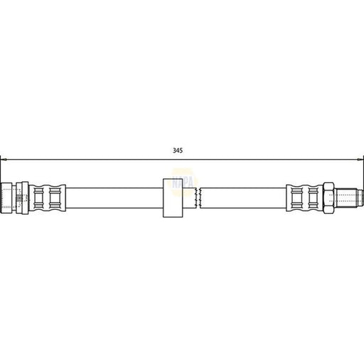 NAPA Brake Hydraulic Hose Line Rear NBH1259