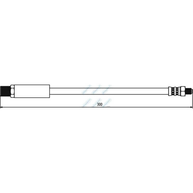 Apec Brake Hydraulic Hose Line Front fits Austin Metro I Fastback 1980-1990