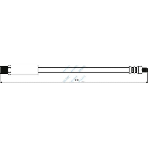 Apec Brake Hydraulic Hose Line Front fits Austin Metro I Fastback 1980-1990