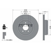 Textar 2 x Vented Rear Brake Discs 92137905-x2