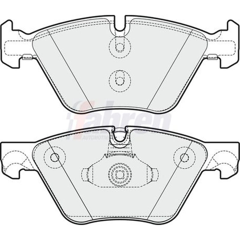 Fahren Front Brake Vented Discs & Pads fits BMW 5 2009-2017