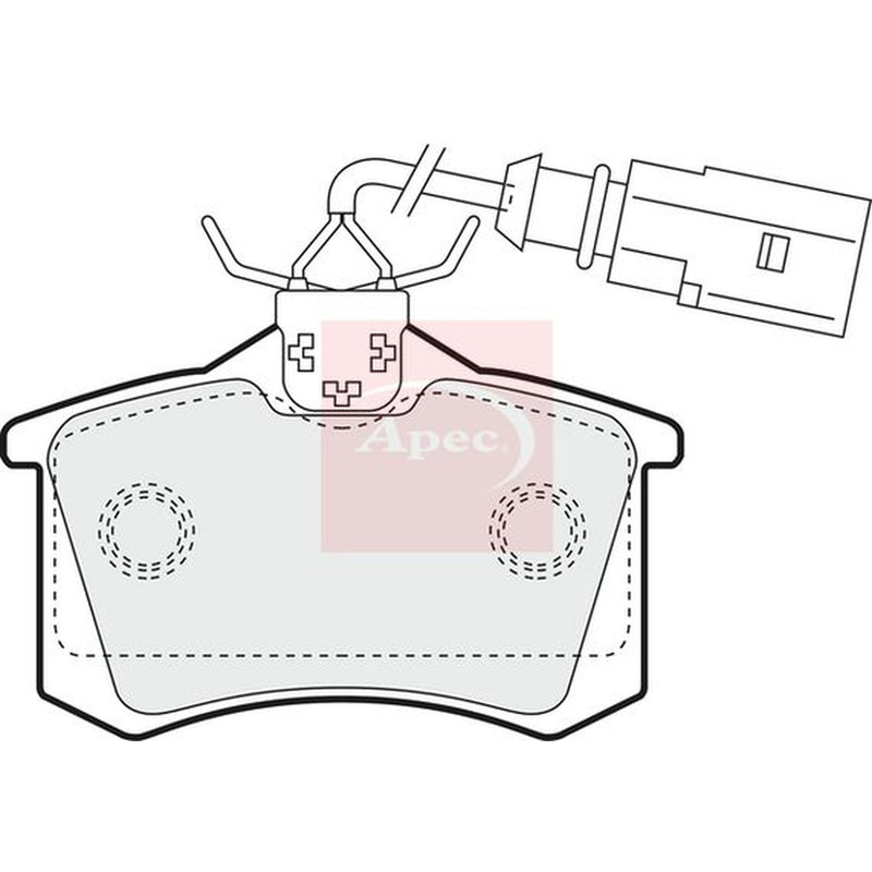 Apec Rear Brake Solid Discs & Pads fits Seat Ibiza St 2010-2015 1.2 1.4 1.6